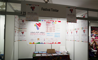 The Timitar Festival booth at WOMEX 2014 
