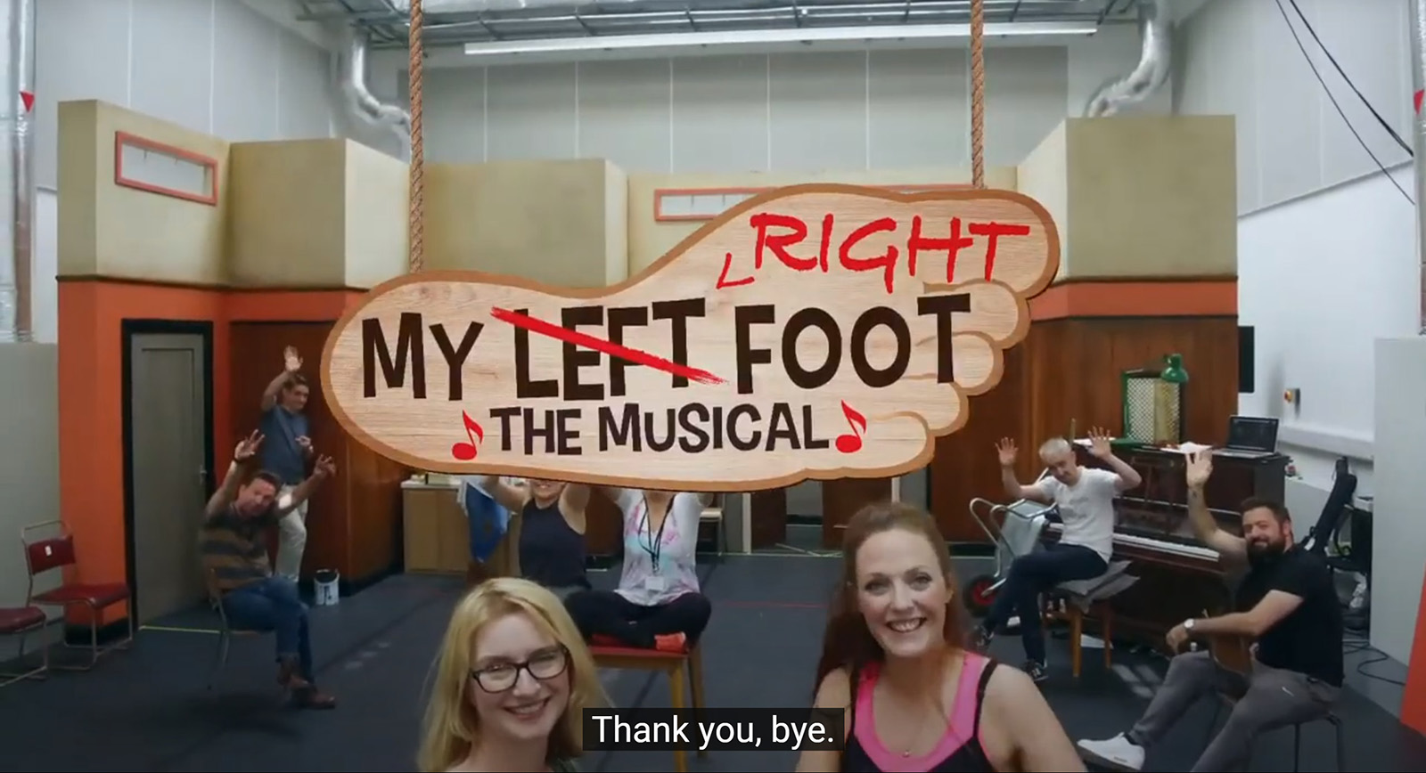 〈MY LEFT RIGHT FOOT〉(BSL trailer) (source: YouTube channel of Birds of Paradise)