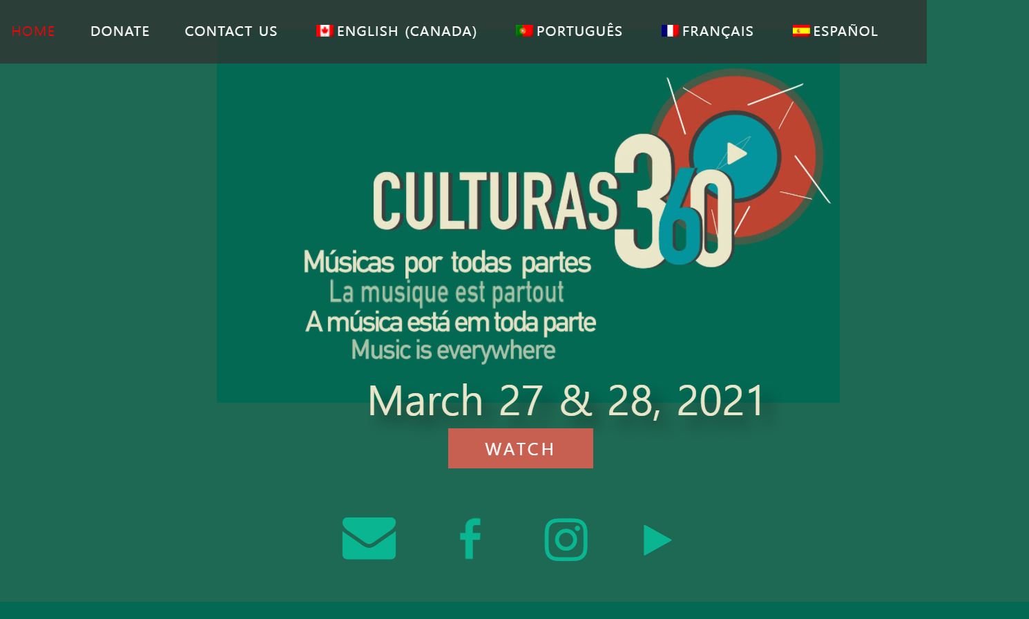 CULTURAS 360° (source: Homepage of IndiEarth XChange)